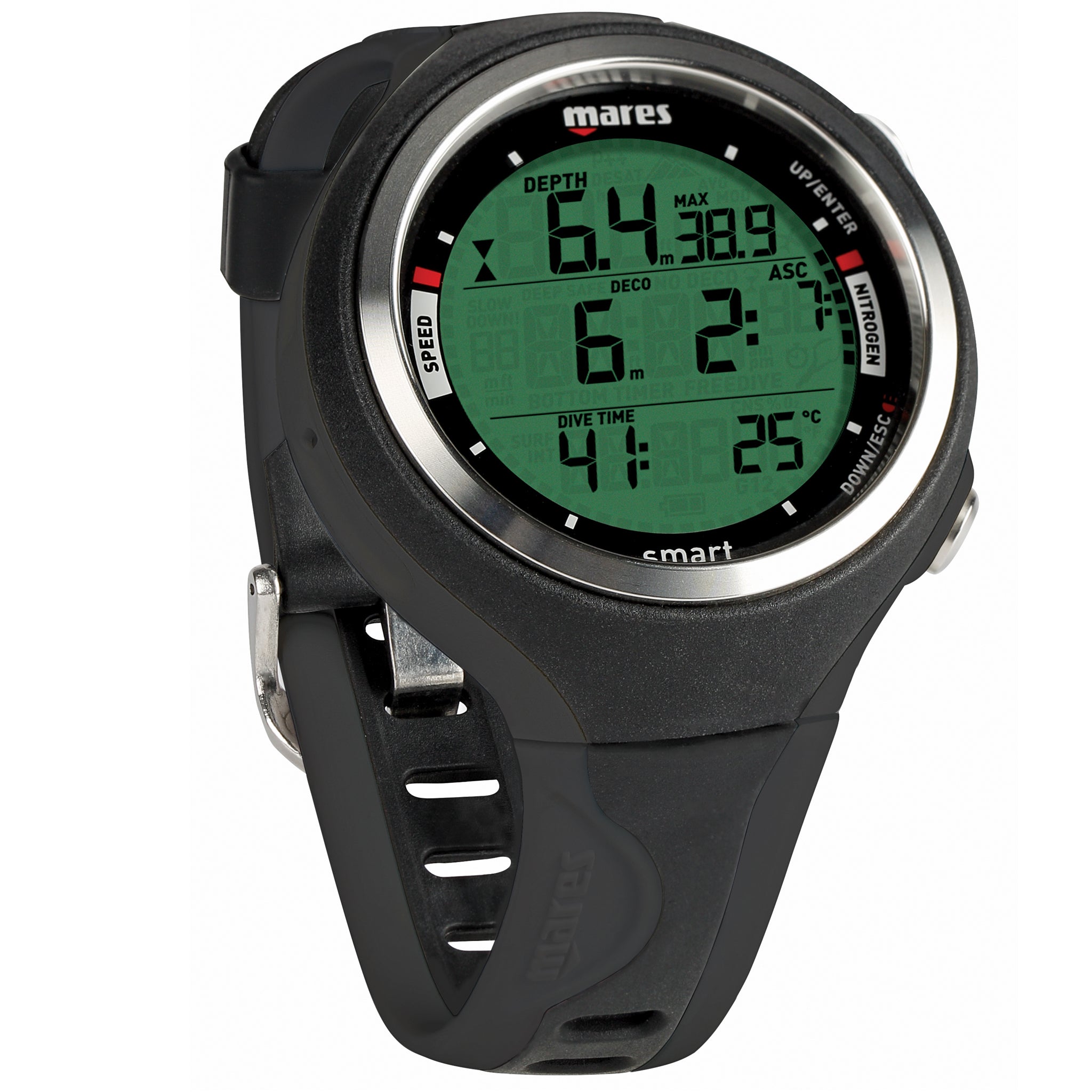 Mares Smart Dive Computer All Black, wrist computer